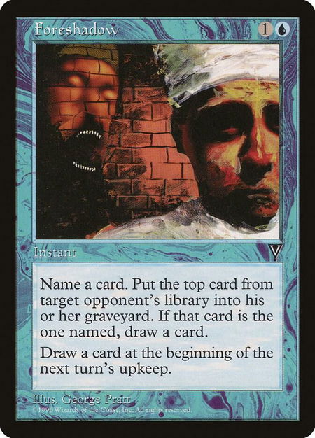 Foreshadow - Visions Magic: The Gathering trading card