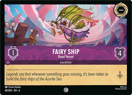 Fairy Ship - Royal Vessel - Azurite Sea Disney Lorcana trading card