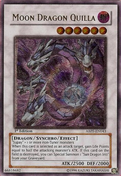 Moon Dragon Quilla (UTR) trading card from Absolute Powerforce Moon Dragon Quilla (UTR) - Absolute Powerforce YuGiOh trading card
