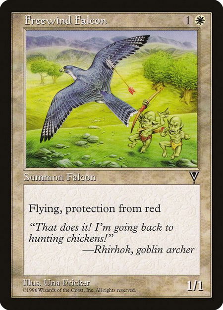 Freewind Falcon - Visions Magic: The Gathering trading card