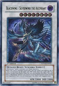 Blackwing - Silverwind the Ascendant (UTR) - Stardust Overdrive YuGiOh trading card