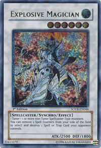 Explosive Magician (UTR) - Stardust Overdrive (SOVR) #SOVR-EN044 - Ultimate Rare YuGiOh Trading Card