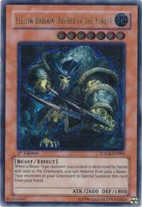 Yellow Baboon, Archer of the Forest (UTR) trading card from Stardust Overdrive Yellow Baboon, Archer of the Forest (UTR) - Stardust Overdrive YuGiOh trading card