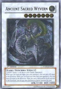 Ancient Sacred Wyvern (UTR) - Ancient Prophecy (ANPR) #ANPR-EN043 - Ultimate Rare YuGiOh Trading Card