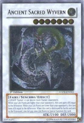 Ancient Sacred Wyvern (UTR) trading card from Ancient Prophecy Ancient Sacred Wyvern (UTR) - Ancient Prophecy YuGiOh trading card