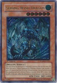 Strong Wind Dragon (UTR) trading card from Raging Battle Strong Wind Dragon (UTR) - Raging Battle YuGiOh trading card