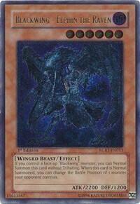 Blackwing - Elphin the Raven (UTR) - Raging Battle (RGBT) #RGBT-EN013 - Ultimate Rare YuGiOh Trading Card