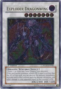 Exploder Dragonwing (UTR) trading card from Raging Battle Exploder Dragonwing (UTR) - Raging Battle YuGiOh trading card