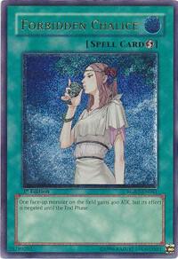 Forbidden Chalice (UTR) trading card from Raging Battle Forbidden Chalice (UTR) - Raging Battle YuGiOh trading card