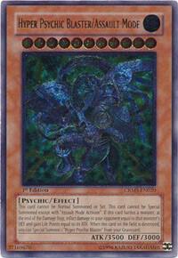 Hyper Psychic Blaster/Assault Mode (UTR) trading card from Crimson Crisis Hyper Psychic Blaster/Assault Mode (UTR) - Crimson Crisis YuGiOh trading card