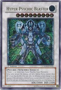 Hyper Psychic Blaster (UTR) - Crimson Crisis (CRMS) #CRMS-EN042 - Ultimate Rare YuGiOh Trading Card