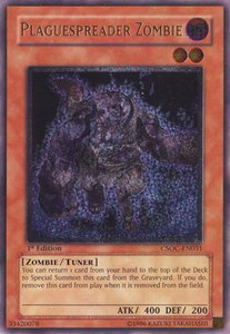 Plaguespreader Zombie (UTR) - Crossroads of Chaos (CSOC) #CSOC-EN031 - Ultimate Rare YuGiOh Trading Card