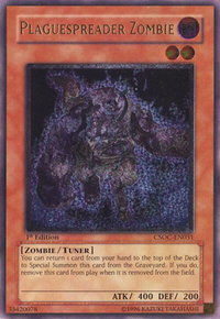 Plaguespreader Zombie (UTR) - Crossroads of Chaos (CSOC) #CSOC-EN031 - Ultimate Rare YuGiOh Trading Card