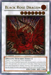 Black Rose Dragon (UTR) - Crossroads of Chaos (CSOC) #CSOC-EN039 - Ultimate Rare YuGiOh Trading Card