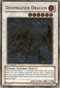 Doomkaiser Dragon (UTR) - Crossroads of Chaos (CSOC) #CSOC-EN043 - Ultimate Rare YuGiOh Trading Card