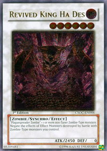 Revived King Ha Des (UTR) - Crossroads of Chaos (CSOC) #CSOC-EN044 - Ultimate Rare YuGiOh Trading Card