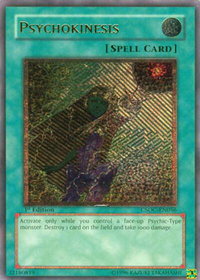Psychokinesis (UTR) - Crossroads of Chaos (CSOC) #CSOC-EN056 - Ultimate Rare YuGiOh Trading Card