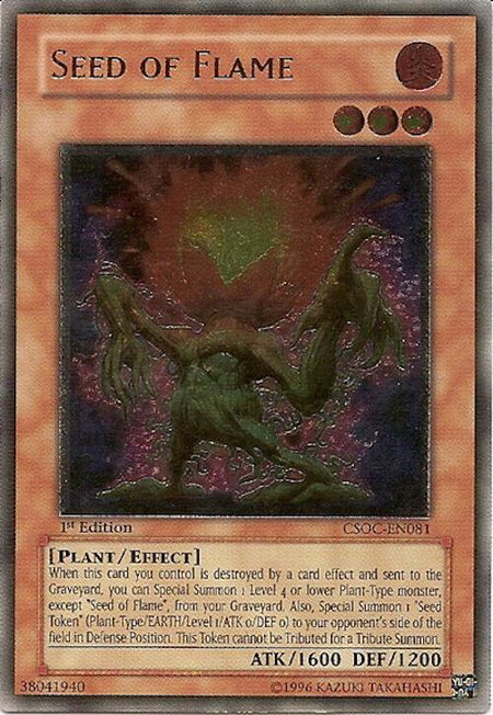 Seed of Flame (UTR) - Crossroads of Chaos YuGiOh trading card