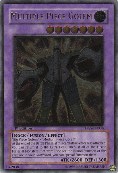 Multiple Piece Golem (UTR) trading card from The Duelist Genesis Multiple Piece Golem (UTR) - The Duelist Genesis YuGiOh trading card