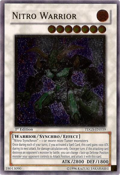 Nitro Warrior (UTR) trading card from The Duelist Genesis Nitro Warrior (UTR) - The Duelist Genesis YuGiOh trading card