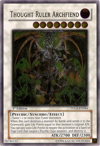 Thought Ruler Archfiend (UTR) trading card from The Duelist Genesis Thought Ruler Archfiend (UTR) - The Duelist Genesis YuGiOh trading card
