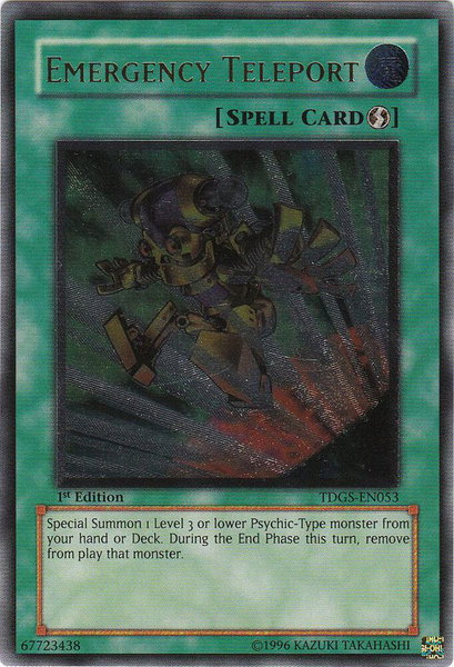 Emergency Teleport (UTR) - The Duelist Genesis YuGiOh trading card