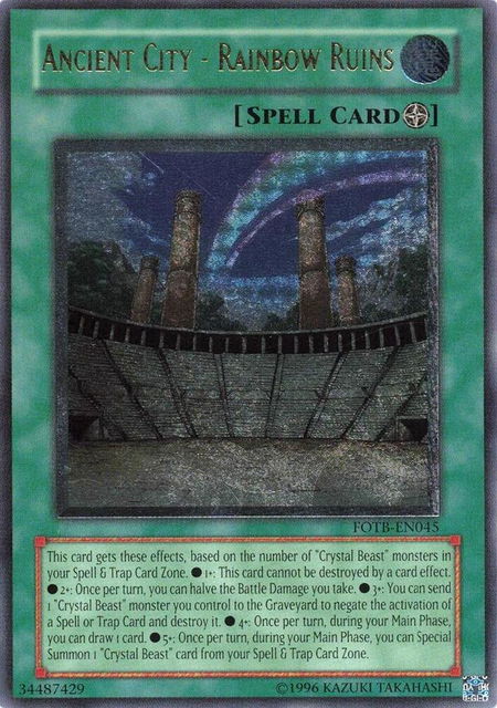 Ancient City - Rainbow Ruins (UTR) trading card from Force of the Breaker Ancient City - Rainbow Ruins (UTR) - Force of the Breaker YuGiOh trading card