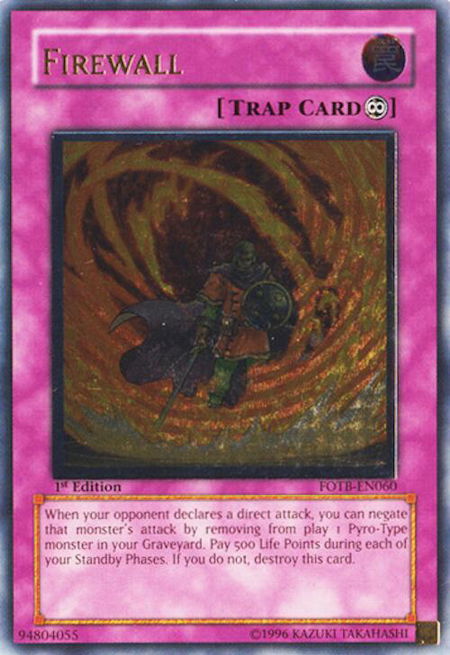 Firewall (UTR) - Force of the Breaker YuGiOh trading card
