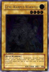 Gene-Warped Warwolf (UTR) - Strike of Neos (STON) #STON-EN001 - Ultimate Rare YuGiOh Trading Card