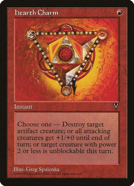 Hearth Charm - Visions Magic: The Gathering trading card