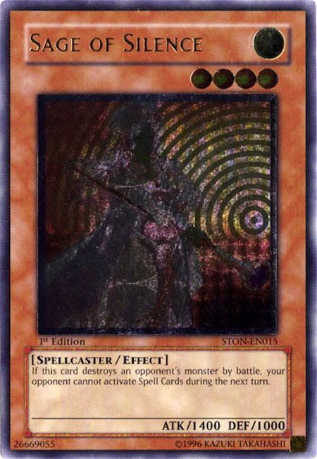 Sage of Silence (UTR) trading card from Strike of Neos Sage of Silence (UTR) - Strike of Neos YuGiOh trading card