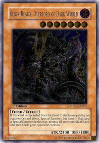 Reign-Beaux, Overlord of Dark World (UTR) - Strike of Neos (STON) #STON-EN017 - Ultimate Rare YuGiOh Trading Card