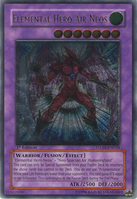 Elemental Hero Air Neos (UTR) - Strike of Neos YuGiOh trading card