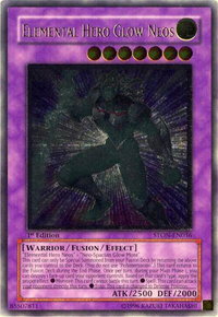 Elemental Hero Glow Neos (UTR) - Strike of Neos (STON) #STON-EN036 - Ultimate Rare YuGiOh Trading Card