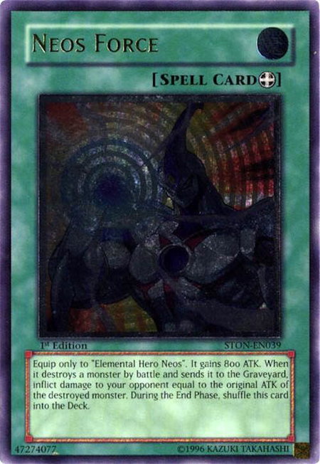 Neos Force (UTR) - Strike of Neos YuGiOh trading card