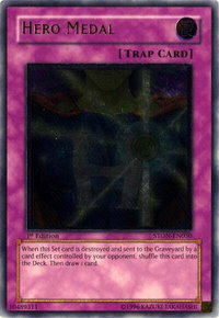 Hero Medal (UTR) - Strike of Neos (STON) #STON-EN050 - Ultimate Rare YuGiOh Trading Card