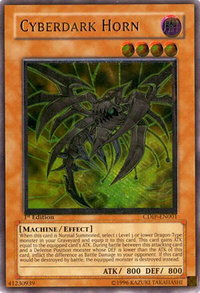 Cyberdark Horn (UTR) - Cyberdark Impact (CDIP) #CDIP-EN001 - Ultimate Rare YuGiOh Trading Card