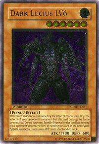 Dark Lucius LV6 (UTR) - Cyberdark Impact (CDIP) #CDIP-EN010 - Ultimate Rare YuGiOh Trading Card