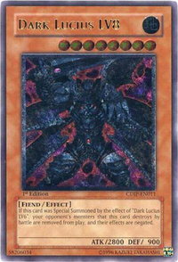 Dark Lucius LV8 (UTR) - Cyberdark Impact (CDIP) #CDIP-EN011 - Ultimate Rare YuGiOh Trading Card