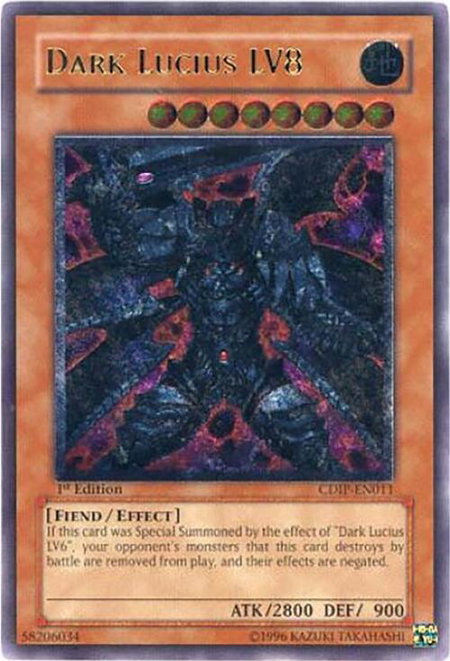 Dark Lucius LV8 (UTR) - Cyberdark Impact YuGiOh trading card