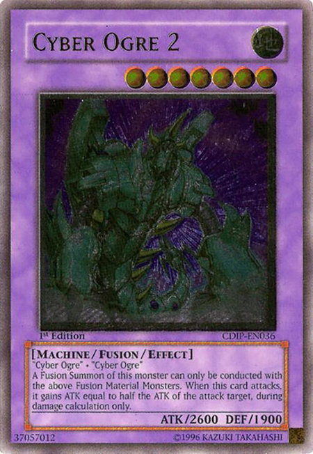 Cyber Ogre 2 (UTR) trading card from Cyberdark Impact Cyber Ogre 2 (UTR) - Cyberdark Impact YuGiOh trading card