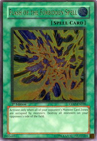 Flash of the Forbidden Spell (UTR) - Cyberdark Impact (CDIP) #CDIP-EN038 - Ultimate Rare YuGiOh Trading Card
