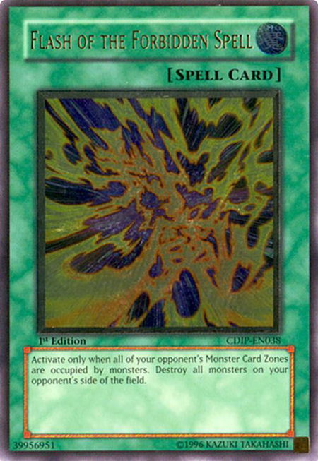Flash of the Forbidden Spell (UTR) - Cyberdark Impact YuGiOh trading card
