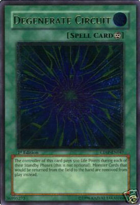 Degenerate Circuit (UTR) - Cyberdark Impact YuGiOh trading card