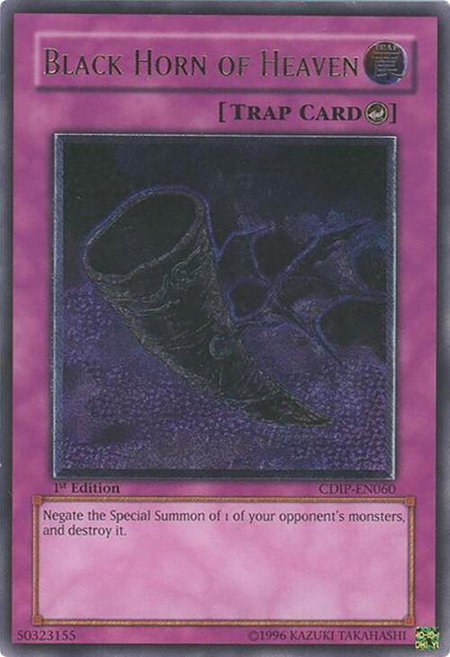 Black Horn of Heaven (UTR) - Cyberdark Impact YuGiOh trading card