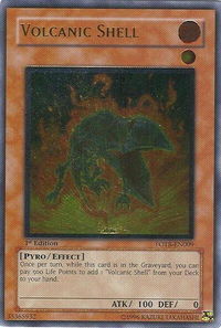 Volcanic Shell (UTR) - Force of the Breaker (FOTB) #FOTB-EN009 - Ultimate Rare YuGiOh Trading Card