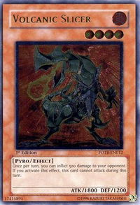 Volcanic Slicer (UTR) - Force of the Breaker (FOTB) #FOTB-EN012 - Ultimate Rare YuGiOh Trading Card