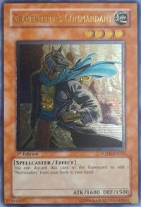Gravekeeper's Commandant (UTR) - Force of the Breaker (FOTB) #FOTB-EN015 - Ultimate Rare YuGiOh Trading Card