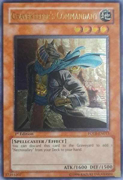 Gravekeeper's Commandant (UTR) - Force of the Breaker YuGiOh trading card
