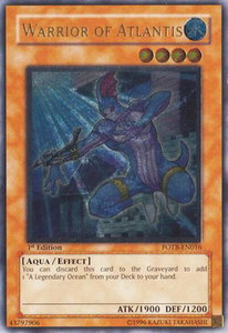 Warrior of Atlantis (UTR) - Force of the Breaker (FOTB) #FOTB-EN016 - Ultimate Rare YuGiOh Trading Card